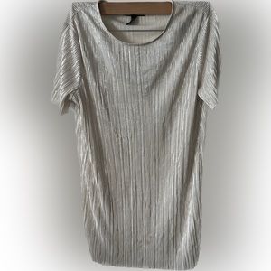 White with a tint of gold tunic/dress